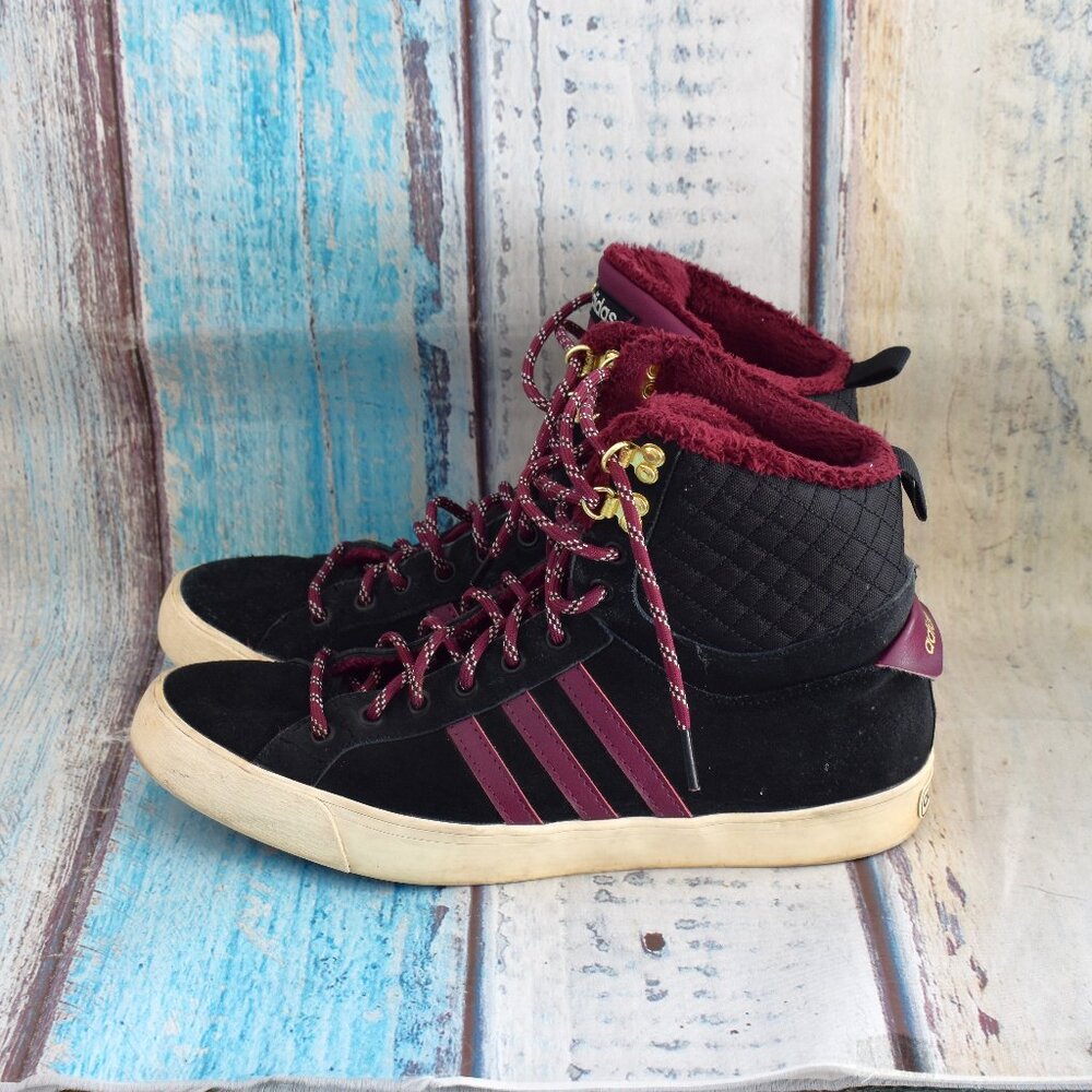 Women's Adidas Neo Park Winter Hi Lace Up Sneaker US 9.5 Black/Maroon